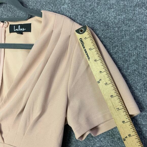 NEW Lulus Marena Blush Pink Short Sleeve Mini Dress SZ S - Picture 8 of 13